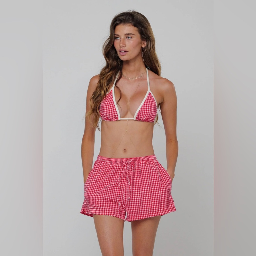 NWT RESA Kalani Shorts in Red Gingham
